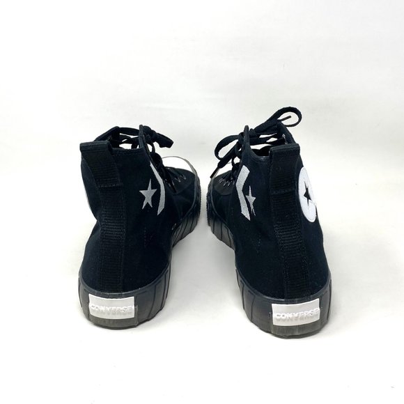 Converse UNT1TL3D Sneaker Shoes Men's High Top Black White Canvas Suede 169467C - Picture 8 of 10